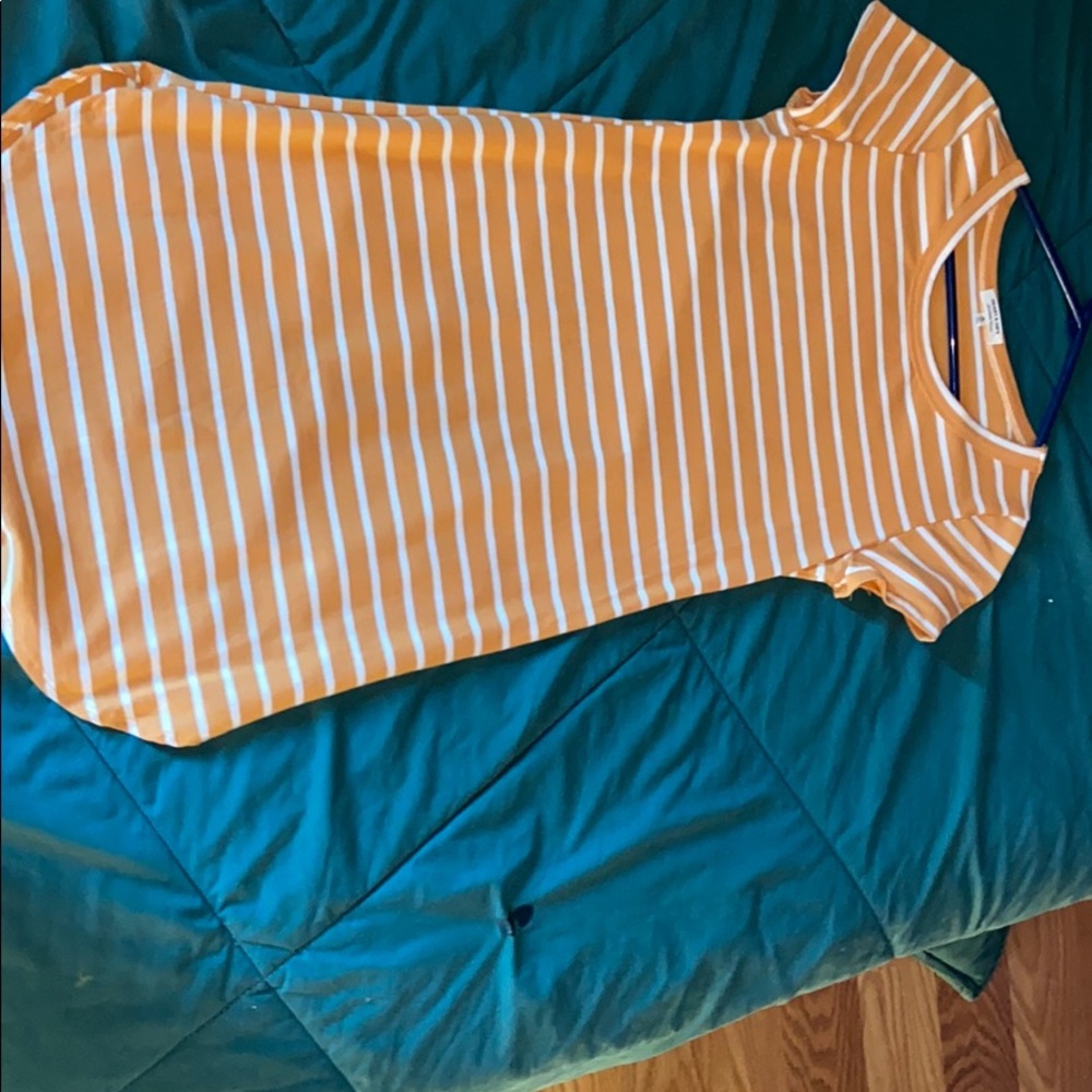 American Eagle Orange Striped Summery Dress